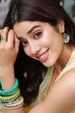 Load image into Gallery viewer, Janhvi Kapoor in the Silver Filigree Earrings