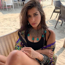 Load image into Gallery viewer, Turquoise Jaal Necklace