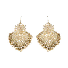 Load image into Gallery viewer, Paan Filigree Gold Earrings
