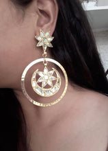 Load image into Gallery viewer, Priyanka Chopra in Gold Moon Circle