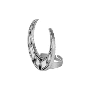 Silver Chand Tukda Ring