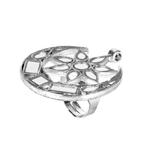 Load image into Gallery viewer, Half Moon Silver Chand Ring