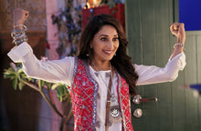 Load image into Gallery viewer, Embossed Pendant with Mirrorwork in Cream