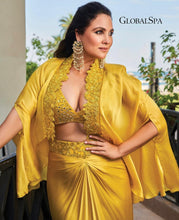 Load image into Gallery viewer, Lara Dutta in our Lotus Fringe Earrings
