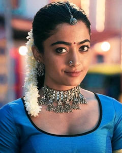 Rashmika Mandanna in our Silver Choker