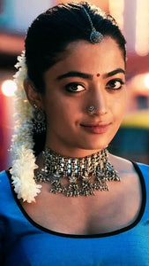 Rashmika Mandanna in our Silver Choker