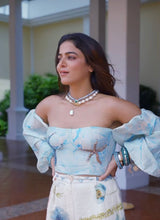 Load image into Gallery viewer, Wamiqa Gabbi in our Blue Bangle Stack
