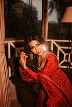 Load image into Gallery viewer, Chitrangda Singh in our Gold Crescent Danglers
