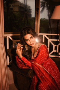 Chitrangda Singh in our Gold Crescent Danglers