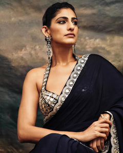 Kubra Sait in Our Silver Star Drop Earrings