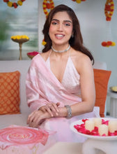 Load image into Gallery viewer, Bhumi. Pednekar in Our Baby Silver Earrings &amp; Choker Set
