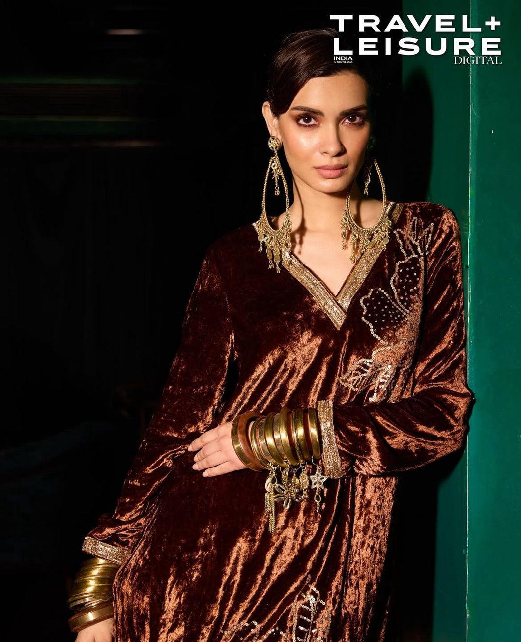 Diana Penty in our Bangle Set as Seen in Travel + Leisure