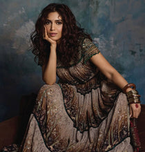 Load image into Gallery viewer, Bhumi Pednekar imn our Wooden Maxi Bangle Stack
