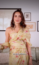 Load image into Gallery viewer, Amrita Thakur in our Oversize Hoop Earrings in Gold
