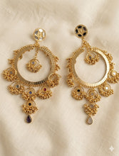 Load image into Gallery viewer, Masoom Minawala in our Large Gold Hoop Ghungroo Earrings
