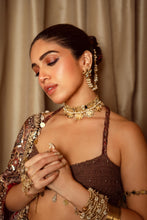 Load image into Gallery viewer, Bhumi Pednekar in our Flower &amp; Kaan Chain Earrings

