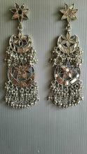 Load image into Gallery viewer, Sanjana Batra in Our Triple Mirrorwork Earrings
