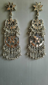 Sanjana Batra in Our Triple Mirrorwork Earrings