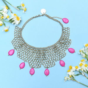 Pink Jaal Necklace