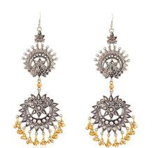 Load image into Gallery viewer, Double Cutwork Ghungroo Earrings
