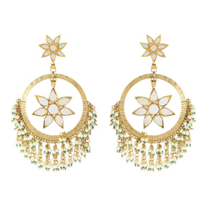 Starry Fringe Gold Earrings
