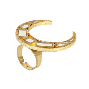 Gold Chand Tukda Ring