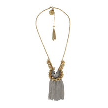 Load image into Gallery viewer, Small Crescent Ghungroo Fringe Necklace
