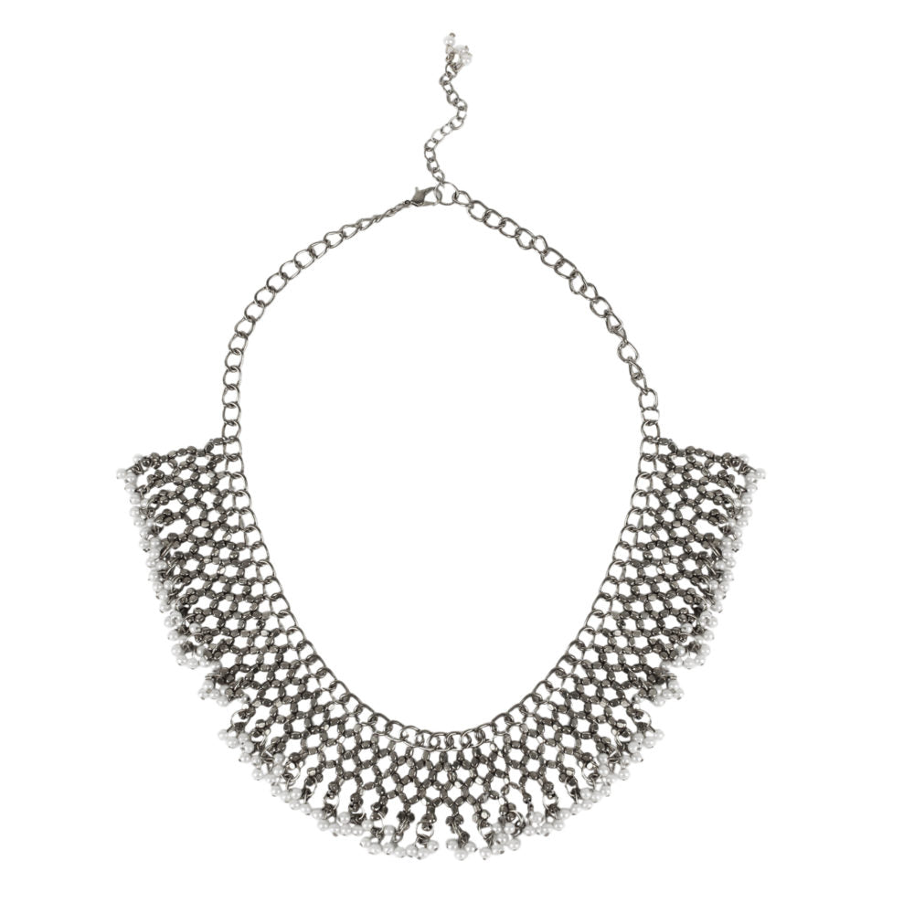 Silver Jaal Necklace
