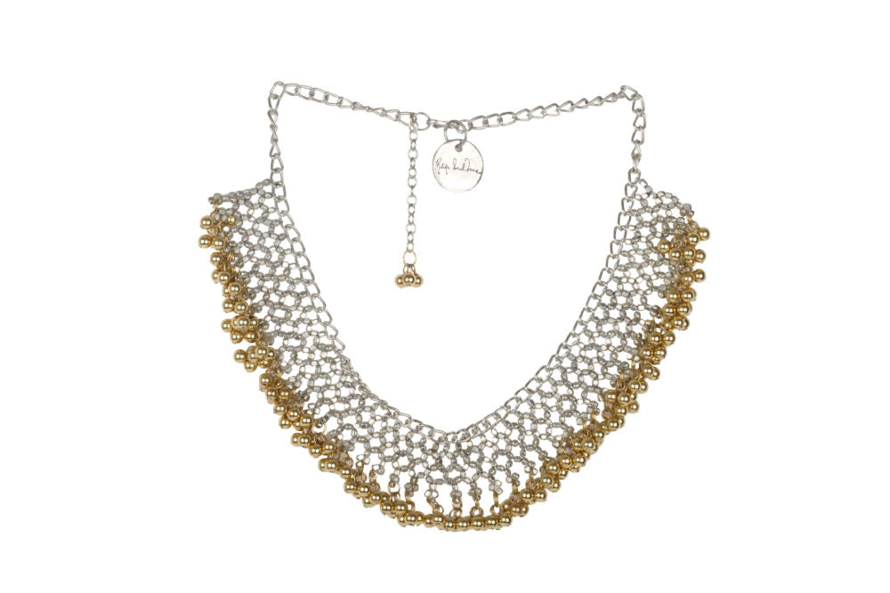 Silver & Gold Jaal Necklace