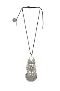Triple Crescent Pendant Necklace