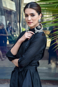 Kirti Sanon in Star Fringe Earrings